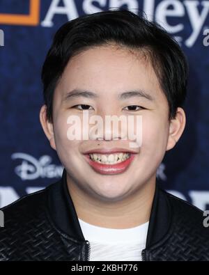 HOLLYWOOD, LOS ANGELES, KALIFORNIEN, USA - 18. FEBRUAR: Albert Tsai kommt bei der Weltpremiere von Disney und Pixars 'Onward' an, die am 18. Februar 2020 im El Capitan Theatre in Hollywood, Los Angeles, Kalifornien, USA, stattfand. (Foto von Xavier Collin/Image Press Agency/NurPhoto) Stockfoto