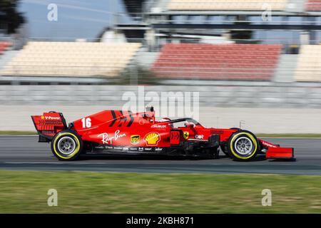 16 LECLERC Charles (mco), Scuderia Ferrari SF1000, Aktion während der Formel 1 Wintertests auf dem Circuit de Barcelona - Catalunya am 19. Februar 2020 in Barcelona, Spanien. (Foto von Xavier Bonilla/NurPhoto) Stockfoto