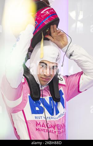 STROLL Lance (CAN), Racing Point F1 RP20, Portrait während der Formel 1 Wintertests auf dem Circuit de Barcelona - Catalunya am 19. Februar 2020 in Barcelona, Spanien. (Foto von Xavier Bonilla/NurPhoto) Stockfoto