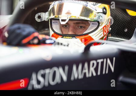 VERSTAPPEN Max (NED), Aston Martin Red Bull Racing Honda RB16, Portrait während der Formel 1 Wintertests auf dem Circuit de Barcelona - Catalunya am 19. Februar 2020 in Barcelona, Spanien. (Foto von Xavier Bonilla/NurPhoto) Stockfoto