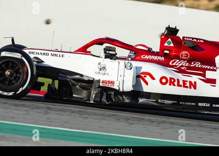 99 GIOVINAZZI Antonio (ita), Alfa Romeo Racing C39, Aktion während der Formel 1 Wintertests auf dem Circuit de Barcelona - Catalunya am 19. Februar 2020 in Barcelona, Spanien. (Foto von Xavier Bonilla/NurPhoto) Stockfoto