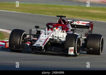 99 GIOVINAZZI Antonio (ita), Alfa Romeo Racing C39, Aktion während der Formel 1 Wintertests auf dem Circuit de Barcelona - Catalunya am 19. Februar 2020 in Barcelona, Spanien. (Foto von Xavier Bonilla/NurPhoto) Stockfoto