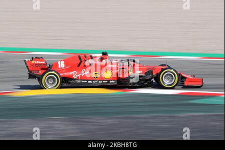 Charles Leclerc und der Ferrari SF 1000 während des Tages 1 der Formel 1 Tests, am 19. Februar 2020, in Barcelona, Spanien. -- (Foto von Urbanandsport/NurPhoto) Stockfoto