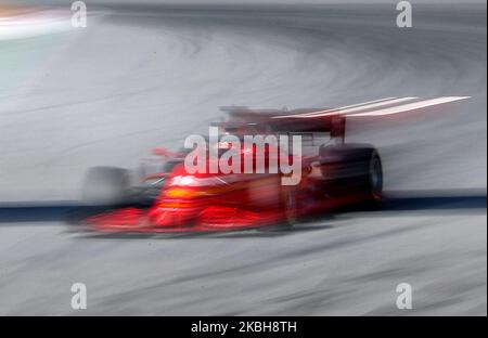 Charles Leclerc und der Ferrari SF 1000 während des Tages 1 der Formel 1 Tests, am 19. Februar 2020, in Barcelona, Spanien. -- (Foto von Urbanandsport/NurPhoto) Stockfoto