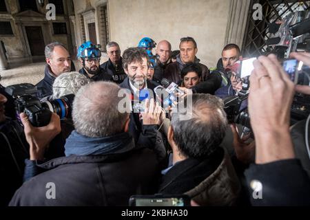 Im Dogenpalast in Venedig besucht der italienische Kulturminister Dario Franceschini am 15. November 2019 Venedig, Italien. (Foto von Marco Panzetti/NurPhoto) Stockfoto