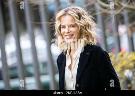 Sonia Bergamasco nimmt am 20. Februar 2020 an der Fotocall 'Il Commissario Montalbano' in Rom, Italien, Teil. (Foto von Mauro Fagiani/NurPhoto) Stockfoto