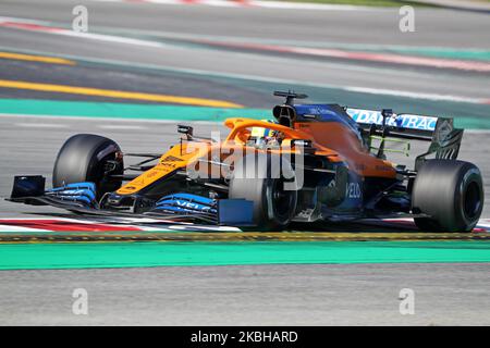 Lando Norris und der McLaren MCL 35 während des 2. Tages der Formel-1-Tests am 20. Februar 2020 in Barcelona, Spanien. -- (Foto von Urbanandsport/NurPhoto) Stockfoto