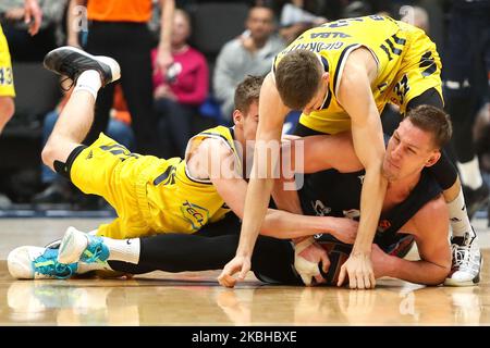 Colton Iverson in Aktion während des EuroLeague-Basketballspiels zwischen Zenit St. Petersburg und ALBA Berlin am 20. Februar 2020 in der Sibur Arena in Sankt Petersburg, Russland. (Foto von Igor Russak/NurPhoto) Stockfoto