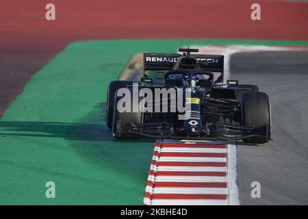Daniel Ricciardo aus Australien fährt am dritten Tag des Formel-1-Wintertests auf dem Circuit de Barcelona-Catalunya am 21. Februar 2020 in Barcelona, Spanien, mit dem (3) Renault F1 Team. (Foto von Jose Breton/Pics Action/NurPhoto) Stockfoto
