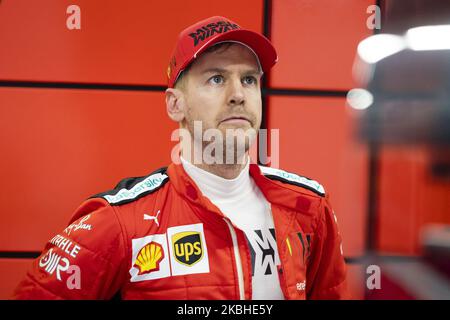VETTEL Sebastian (ger), Scuderia Ferrari SF1000, Portrait während der Formel 1 Wintertests auf dem Circuit de Barcelona - Catalunya am 21. Februar 2020 in Barcelona, Spanien. (Foto von Xavier Bonilla/NurPhoto) Stockfoto