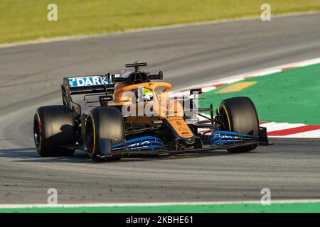 04 NORRIS Lando (gbr), McLaren Renault F1 MCL35, Aktion während der Formel 1 Wintertests auf dem Circuit de Barcelona - Catalunya am 21. Februar 2020 in Barcelona, Spanien. (Foto von Xavier Bonilla/NurPhoto) Stockfoto