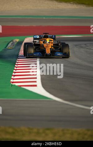 04 NORRIS Lando (gbr), McLaren Renault F1 MCL35, Aktion während der Formel 1 Wintertests auf dem Circuit de Barcelona - Catalunya am 21. Februar 2020 in Barcelona, Spanien. (Foto von Xavier Bonilla/NurPhoto) Stockfoto