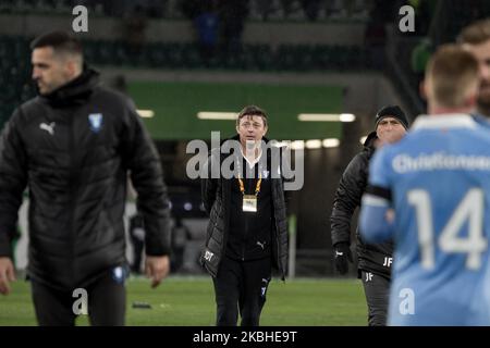 Jon Dahl Tomasson, Cheftrainer von Malmö nach der UEFA Europa League, letzte 32, Fußballspiel der ersten Etappe VfL Wolfsburg gegen Malmö FF in Wolfsburg, Deutschland, am 20. Februar 2020. (Foto von Peter Niedung/NurPhoto) Stockfoto