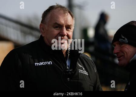 Dean Richards, Rugby-Direktor von Newcastle Falcons, wird vor dem Greene King IPA Championship-Spiel zwischen Newcastle Falcons und London Scottish im Kingston Park, Newcastle am Samstag, den 22.. Februar 2020, abgebildet. (Foto von Chris Lishman/MI News/NurPhoto) Stockfoto