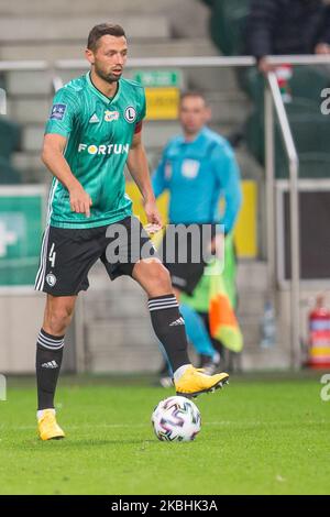 Mateusz Wieteska (Legia) während des Spiels der Polnischen Liga zwischen Legia Warsaw und Jagiellonia Bialystok am 22. Februar 2020 in Warschau, Polen. (Foto von Foto Olimpik/NurPhoto) Stockfoto