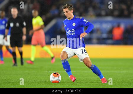 Dennis Praet (26) aus Leicester City während des Premier League-Spiels zwischen Leicester City und Manchester City im King Power Stadium, Leicester am Samstag, den 22.. Februar 2020. (Foto von Jon Hobley/MI News/NurPhoto) Stockfoto