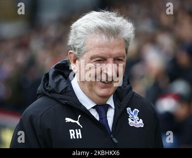 Crystal Palace Manager Roy Hodgson während der englischen Premier League zwischen Crystal Palace und Newcastle United im Selhurst Park Stadium, London, England am 22. Februar 2020 (Foto by Action Foto Sport/NurPhoto) Stockfoto