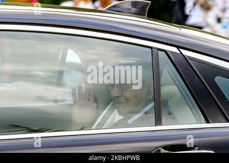 Malaysias ehemaliger Premierminister Mahathir Mohamad verlässt den Nationalpalast, nachdem er am 24. Februar 2020 in Kuala Lumpur als malaysischer Premierminister zurückgetreten ist. (Foto von Mohd Daud/NurPhoto) Stockfoto