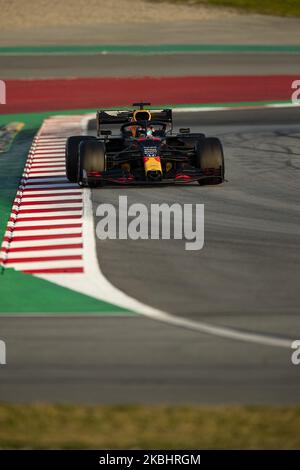 23 ALBON Alexander (tha), Aston Martin Red Bull Racing Honda RB16, Aktion während der Formel 1 Wintertests auf dem Circuit de Barcelona - Catalunya am 21. Februar 2020 in Barcelona, Spanien. (Foto von Xavier Bonilla/NurPhoto) Stockfoto