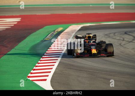23 ALBON Alexander (tha), Aston Martin Red Bull Racing Honda RB16, Aktion während der Formel 1 Wintertests auf dem Circuit de Barcelona - Catalunya am 21. Februar 2020 in Barcelona, Spanien. (Foto von Xavier Bonilla/NurPhoto) Stockfoto