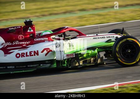 99 GIOVINAZZI Antonio (ita), Alfa Romeo Racing C39, Aktion während der Formel 1 Wintertests auf dem Circuit de Barcelona - Catalunya am 21. Februar 2020 in Barcelona, Spanien. (Foto von Xavier Bonilla/NurPhoto) Stockfoto