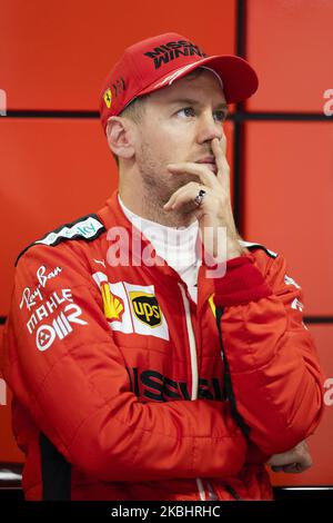 VETTEL Sebastian (ger), Scuderia Ferrari SF1000, Portrait während der Formel 1 Wintertests auf dem Circuit de Barcelona - Catalunya am 21. Februar 2020 in Barcelona, Spanien. (Foto von Xavier Bonilla/NurPhoto) Stockfoto