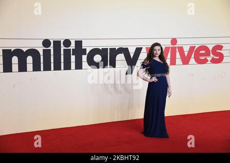 Amber Doig-Thorne nimmt an der Military Wives UK Premiere auf dem Cineworld Leicester Square am 24. Februar 2020 in London, England, Teil. (Foto von Alberto Pezzali/NurPhoto) Stockfoto