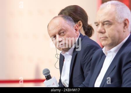 Frederic Vasseur bei der Präsentation des Alfa Romeo Racing Orlen Teams am Medientag des F1 Teams in Warschau, Polen, am 24. Februar 2020. (Foto von Foto Olimpik/NurPhoto) Stockfoto