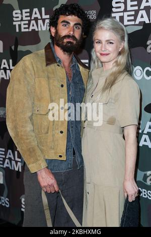 HOLLYWOOD, LOS ANGELES, KALIFORNIEN, USA - 25. FEBRUAR: Justin Melnick kommt bei der Los Angeles-Premiere des „SEAL Teams“ der CBS Television Studios an, die am 25. Februar 2020 in den ArcLight Cinemas Hollywood in Hollywood, Los Angeles, Kalifornien, USA, stattfand. (Foto von Xavier Collin/Image Press Agency/NurPhoto) Stockfoto