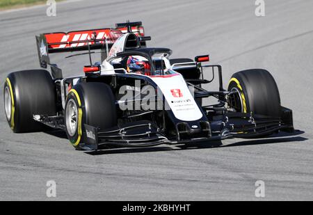 Romain Grosjean und der Haas VF-20 während des 4. Tages der Formel-1-Tests am 26. Februar 2020 in Barcelona, Spanien. -- (Foto von Urbanandsport/NurPhoto) Stockfoto