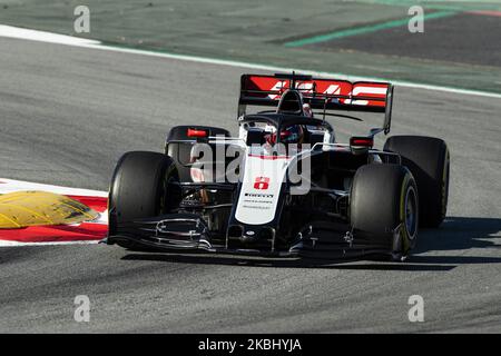 08 GROSJEAN Romain (Fra), Haas F1 Team VF-20 Ferrari, Aktion während der Formel 1 Wintertests auf dem Circuit de Barcelona - Catalunya am 26. Februar 2020 in Barcelona, Spanien. (Foto von Xavier Bonilla/NurPhoto) Stockfoto
