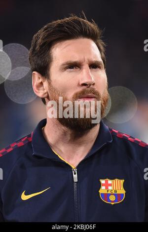 Lionel Messi vom FC Barcelona während des UEFA Champions League-Spiels 16, das SSC Napoli und FC Barcelona am 25. Februar 2020 im Stadio San Paolo Naples Italien hatten. (Foto von Franco Romano/NurPhoto) Stockfoto