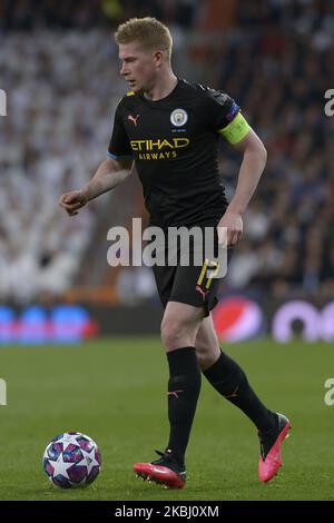 De Bruyne aus Manchester City während eines Spiels zwischen Real Madrid und Manchester City für die UEFA Champions League in Santiago Bernabeu in Madrid, Spanien, am 26. Februar 2020. (Foto von Patricio Realpe/ChakanaNews/NurPhoto) Stockfoto