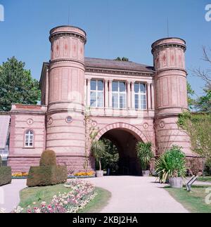 Heinrich Hübsch - Torhaus Botanischer Garten, Karlsruhe Stockfoto