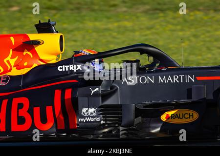 23 ALBON Alexander (tha), Aston Martin Red Bull Racing Honda RB16, Aktion während der Formel 1 Wintertests auf dem Circuit de Barcelona - Catalunya am 28. Februar 2020 in Barcelona, Spanien. (Foto von Xavier Bonilla/NurPhoto) Stockfoto