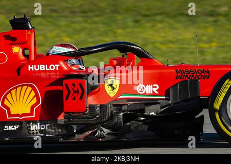 16 LECLERC Charles (mco), Scuderia Ferrari SF1000, Aktion während der Formel 1 Wintertests auf dem Circuit de Barcelona - Catalunya am 28. Februar 2020 in Barcelona, Spanien. (Foto von Xavier Bonilla/NurPhoto) Stockfoto
