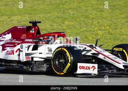 07 RÄIKKÖNEN Kimi (FIN), Alfa Romeo Racing C39, Aktion während der Formel 1 Wintertests auf dem Circuit de Barcelona - Catalunya am 28. Februar 2020 in Barcelona, Spanien. (Foto von Xavier Bonilla/NurPhoto) Stockfoto