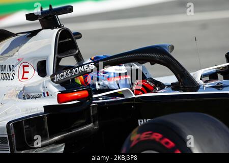 08 GROSJEAN Romain (Fra), Haas F1 Team VF-20 Ferrari, Aktion während der Formel 1 Wintertests auf dem Circuit de Barcelona - Catalunya am 28. Februar 2020 in Barcelona, Spanien. (Foto von Xavier Bonilla/NurPhoto) Stockfoto