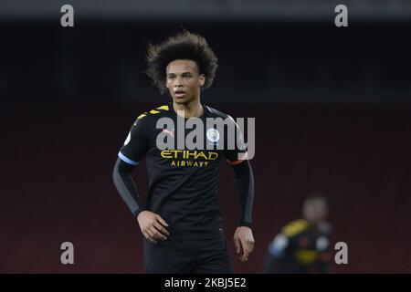 Leroy Sane Manchester City unter-23 im Einsatz während des Premier League 2 Division One-Spiels zwischen Arsenal und Manchester City unter-23 im Emirates Stadium in London, Großbritannien - 28.. Februar 2020 (Foto von Action Foto Sport/NurPhoto) Stockfoto