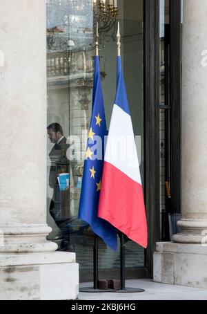 Innenminister Christophe Castaner im Elysée-Palast. Februar 29., Paris, Frankreich. (Foto von Andrea Neri/NurPhoto) Stockfoto