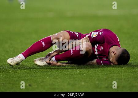 Edgar Mendez von Deportivo Alaves während des La Liga-Spiels zwischen CD Leganes und Deportivo Alaves im Butarque-Stadion in Leganes, Spanien. (Foto von A. Ware/NurPhoto) Stockfoto