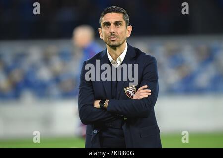 Cheftrainer des FC Torino Moreno Longo während des Serie A-Spiels zwischen SSC Napoli und FC Torino im Stadio San Paolo Neapel Italien am 29. Februar 2020. (Foto von Franco Romano/NurPhoto) Stockfoto