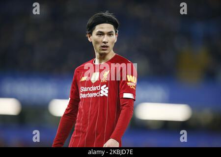 Liverpools Takumi Minamino während der fünften Runde des FA Cup zwischen Chelsea und Liverpool im Stanford Bridge Stadium, London, England, am 03. März 2020 (Foto by Action Foto Sport/NurPhoto) Stockfoto