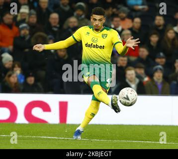 Ben Godfrey von Norwich City in Aktion während des Spiels der fünften Runde des Emirates FA Cup zwischen Tottenham Hotspur und Norwich City am 04 2020. März im Tottenham Hotspur Stadium, London, England. (Foto von Action Foto Sport/NurPhoto) Stockfoto