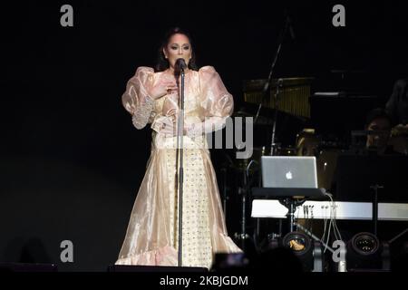 Die Sängerin Isabel Pantoja tritt am 06. März 2020 in Madrid, Spanien, im Wizink Center auf. (Foto von Oscar Gonzalez/NurPhoto) Stockfoto