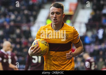 David Turnbull von Motherwell während des Spiels der Scottish Premier League zwischen Hearts und Motherwell im Tynecastle Park am 7. März 2020 in Edinburgh, Schottland. (Foto von Ewan Bootman/NurPhoto) Stockfoto