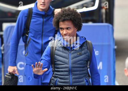 Willian während des Premier League-Spiels zwischen Chelsea und Everton in Stamford Bridge, London, am Sonntag, 8.. März 2020. (Foto von MI News/NurPhoto) Stockfoto