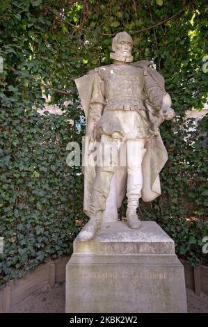 Statue von Guillaume le Taciturne (1533-1584), Place du Petit Sablon, Brüssel, Belgien Stockfoto