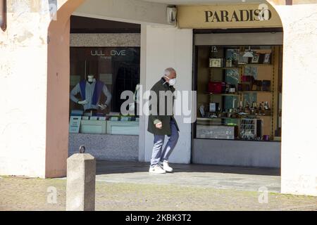 Eine allgemeine Ansicht von Castelfranco Veneto, Treviso, Italien, am 16. März 2020. Italien steht aufgrund des Coronavirus-Notstands vor einer zweiten Woche Quarantäne. (Foto von Mimmo Lamacchia/NurPhoto) Stockfoto