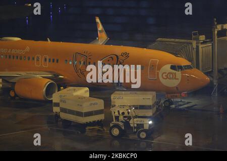 Flugzeug am internationalen Flughafen Afonso Pena in São José dos Pinhais, Metropolregion Curitiba / Paraná, Brasilien, am 18. März 2020. (Foto von Gabriel Machado/NurPhoto) Stockfoto